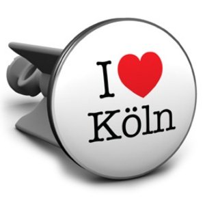 Plopp Waschbeckenstöpsel I love Köln