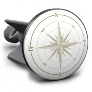 Plopp Waschbeckenstöpsel Kompass