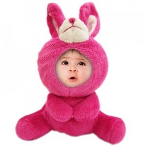 Plüsch Hase mit Foto