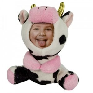 Plüsch Kuh mit Foto