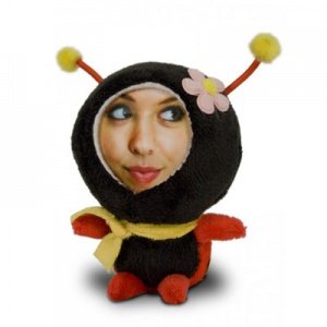 Plüsch Marienkäfer mit Foto