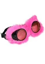Plüschbrille pink