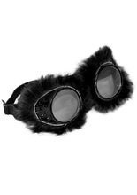 Plüschbrille schwarz