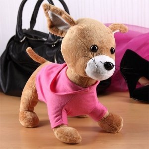 Plüschhund Tussi on Tour