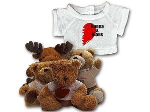 Plüschtiere mit Namen und Herz - Shirt n