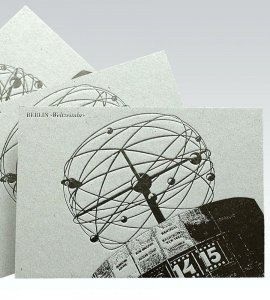 POSTKARTE  BERLIN WELTZEITUHR