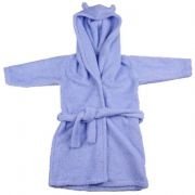 PoPoLiNi - Bademantel aus Frottee blau, 