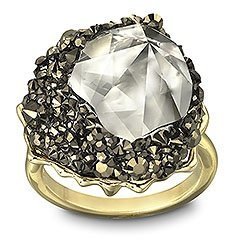 Poison Metallic Light Gold Ring