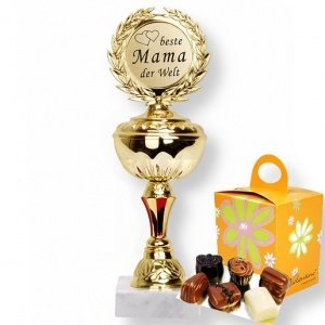 Pokal Beste Mama der Welt und Valentino-