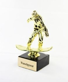 Pokal Snowboarder mit Gravur