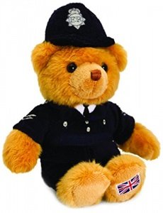 Policeman Bears (Pack of 3) - 15 cm Teddy Soft Toys Detailing London Bobby, C...