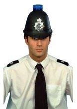 Polizei Helm mit Blaulicht