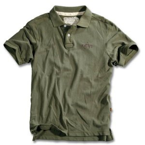 Polo Burning Skull oliv (Abverkauf)