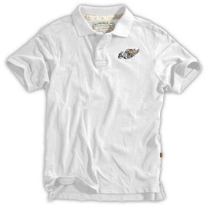 Polo Burning Skull weiss (Abverkauf)