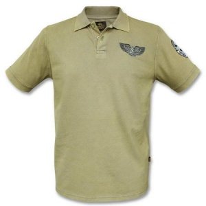 Polo Psycho Skull oliv