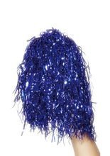 Pom Poms Cheerleaderin Kostüm blau