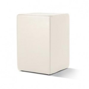 Pomp Sitzhocker Leder cremeweiß