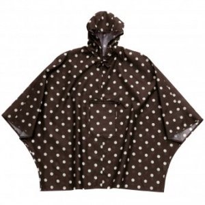 Poncho mocha dots