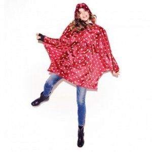 Poncho ruby dots