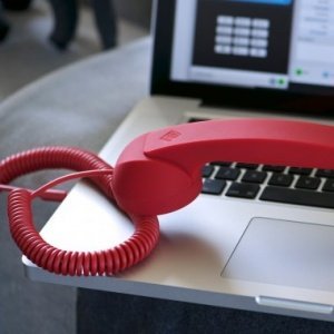 Pop Phone Retro Handset strawberry red