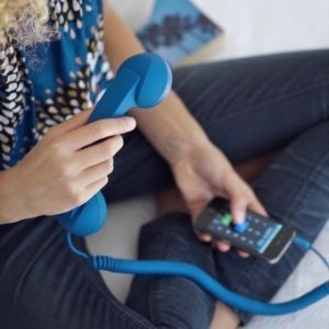 Pop Phone Retro Handset ultramarine blue