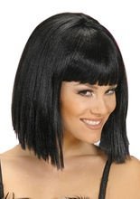 Popstar Perücke, schwarz