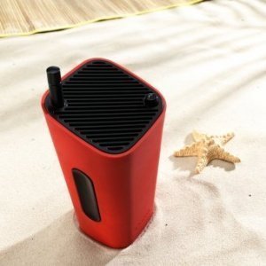 Portables Radio CuboGo rot/schwarz