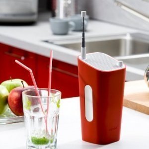 Portables Radio CuboGo rot/weiß