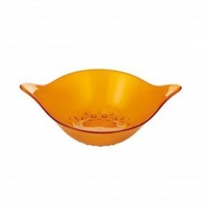 Portionsschale Leaf transparent orange