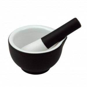 Porzellan-M?rser Steady schwarz