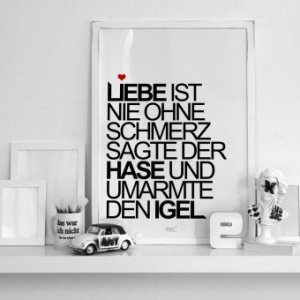 Poster TypoPrint Liebe