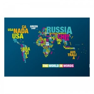 Poster Typomap dunkle Variante 