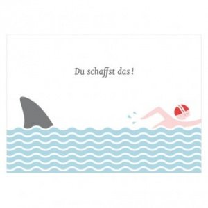 Postkarte Du schaffst das