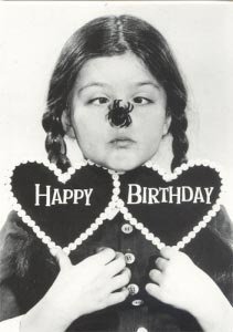 Postkarte: Happy Birthday! (Spinne)