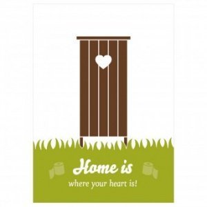 Postkarte Home is ...