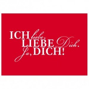 Postkarte Ich liebe dich