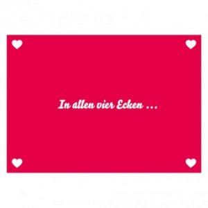 Postkarte In allen vier Ecken