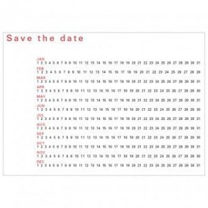 Postkarte Save the Date