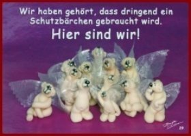 Postkarte Schutzbärchen