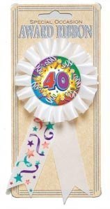 Preisschleife, Orden zum 40. Geburtstag 