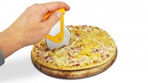 Premium Pizzaschneider | Pizzamesser zum leichten Teilen von Pizza und Blechkuchen