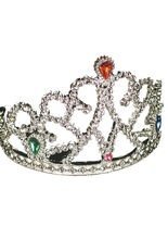 Princess Tiara with Jewels silver