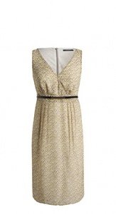 Print Etui-Kleid + Gürtel