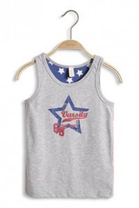 Print-Top aus Baumwoll-Mix