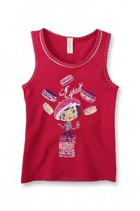 Print-Top aus Baumwolle