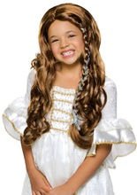 Prinzessin Kinder-Perücke mit Zöpfen bra