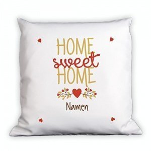 Home sweet Home Kissen mit Namen