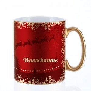 Tasse Schneemann mit Wunschnamen