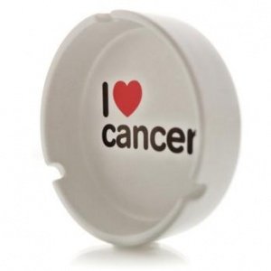 Propaganda I love Cancer Aschenbecher P-