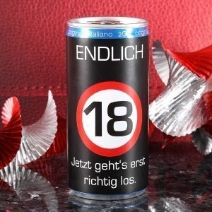 Prosecco in der Dose Happy Birthday 18